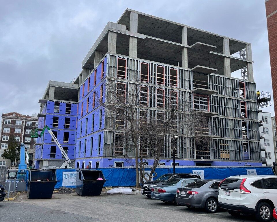 The Monroe multifamily residential project at 105 Washington Street in Brighton, MA