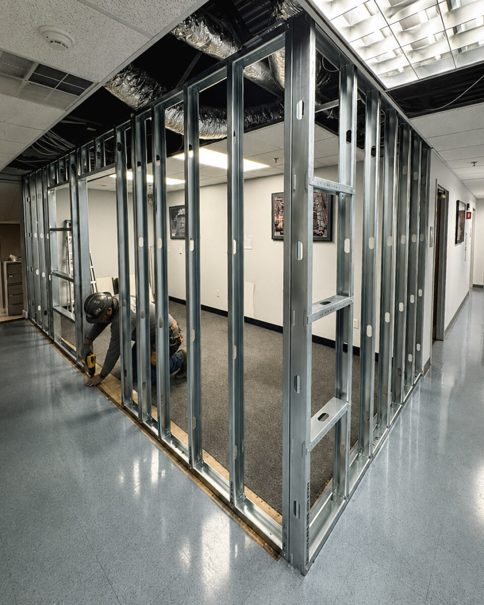 S&F Concrete Corp, office fitout in Hudson, MA